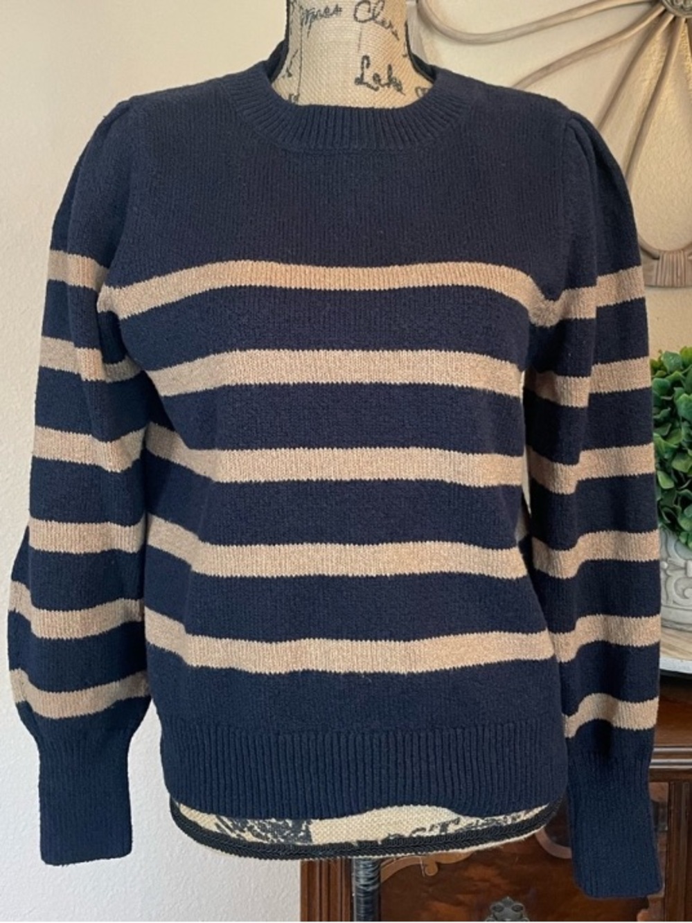 Free Assembly Striped Crewneck Sweater EUC